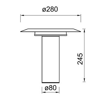 Настольная лампа 28*24,5 см, *LED*12W, 3000K, Mantra Tina MAN9004, белый