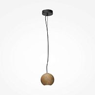 Подвесной светильник 12 см, Maytoni Basic Texture MOD461PL-01BG, черный-дерево