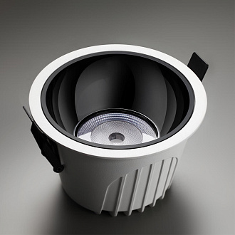 Светильник LED 11 см, 20W, 4000K, NovoTech SPOT KNOF 358695, белый-черный, вр 9,5 см