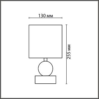 Настольная лампа 13*13*25,5 см, 1*E14*40W, Lumion Lalana 8180/1T, серый