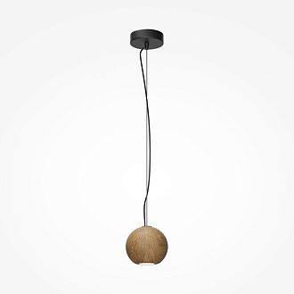 Подвесной светильник 12 см, Maytoni Basic Texture MOD461PL-01BG, черный-дерево