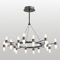 Люстра подвесная *80*50-50 см, 32*led*3W, 4000K, Lussole Hopkins LSP-7407, черный