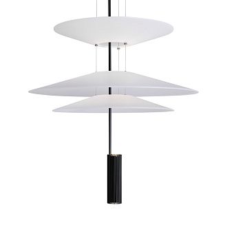 Подвесной светильник 50*50*435 см, LED, 12W, 3000К, Freya MONO FR6190PL-L7WB черный