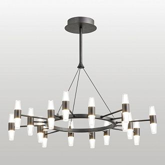 Люстра подвесная *80*50-50 см, 32*led*3W, 4000K, Lussole Hopkins LSP-7407, черный