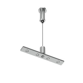 Тросовый подвес для низкопрофильного шинопровода Exility 1,3*6,8*200 см, Maytoni Technical Accessories for tracks Exility TRAM034SW-2S серебро