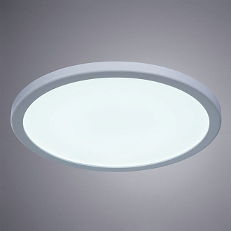 Встраиваемый светодиодный светильник 18 см 14W LED, 6500K, Arte Lamp Mesura A7975PL-1WH, белый