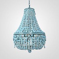 Подвесная люстра Chanteuse Chandelier Turquoise 50*50*70 см, 6*E14*40W, ImperiumLoft 40.1993-1, Бирюзовый