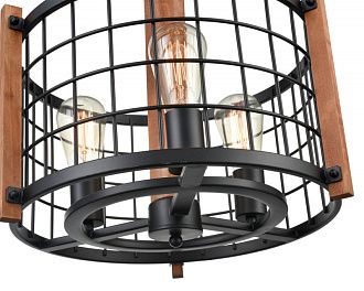 Подвесной светильник  40*150 см, 3*E27 античный черный Vele Luce Lucca VL6062P03