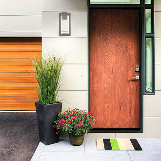 Уличный настенный светодиодный светильник Frame LED IP54 1527 TECHNO LED серый Elektrostandard