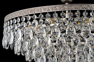 Люстра потолочная *46*25 см, 6*E27*60W, Arti Lampadari Castellana Nickel Castellana E 1.3.46.601 N, Матовый никель