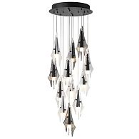 Люстра каскадная *53*70-238 см, 12*LED*5,75W, 3000K, Odeon Light Afalina 5442/69L, черный