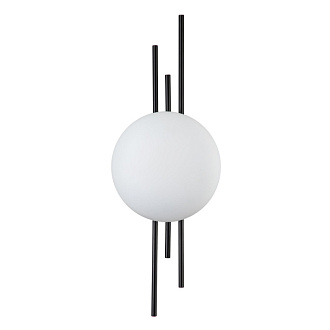 Настенный светильник 190*86*520 мм, 1*LED 8WW 4000KK черный Indigo Astro V000045L, 14007/1W Black