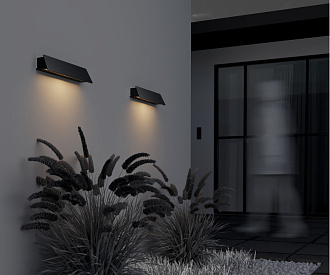 Светильник настенный 9*40*8 см, LED, 10W, 3000К, Maytoni Trupp O429WL-L10GF3K серый