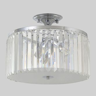 Потолочная люстра 40 см, Crystal Lux HILTON PL4 CHROME, хром