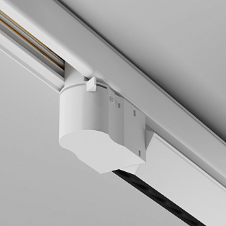 Трековый трехфазный светильник 38 см, 10W, 2700K, Maytoni Points TR195-3-10W2.7K-M-W, белый