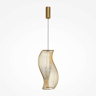 Подвесной светильник 20,9*17*352 см,  LED, 20W, 3000К, Maytoni Shadows of the past MOD263PL-L20BS3K латунный