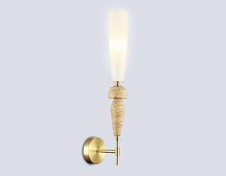 Бра с травертином 7*15*56- см, 1*G9*28W, K, Ambrella Light High Light LH75369, золото