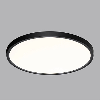 Cветильник 49,5*2,5 см, LED 40W, 3000/4000 К, IP40, белый/черный, пластик Sonex Alfa Black, 7660/40L