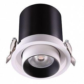 Встраиваемый светодиодный светильник Novotech Lanza 358081 черный