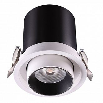 Встраиваемый LED светильник Novotech Lanza 358081 черный, вр 9,5 см