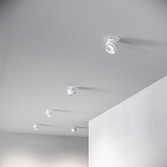 Точечный светильник LED 8W, 4200 К, 8*8*8,4 см, белый, Elektrostandard Stark 25035/LED, вр 6,7 см