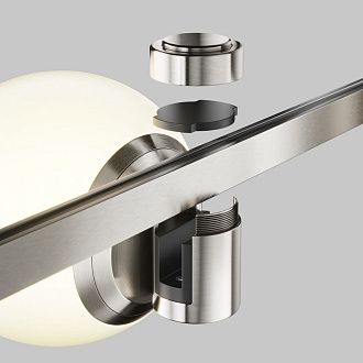 Трековый светильник 12,4*10*-10 см, *LED*5W, 3000K, Maytoni Technical Luna TR229-1-5W3K-PT, Платина