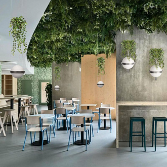 Бра 63 см, 24W, 3000K, Loft It Jardin 10121W/B Dark grey, черный-антрацит