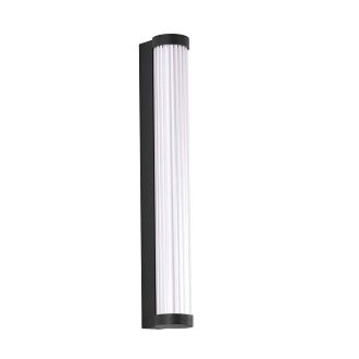 Уличный настенный светильник 6*50 см, 1*LED, 16W, 4000K, Favourite Kolonne 4639-1W, черный матовый