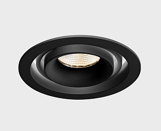 Встраиваемый светильник 11*8 см, ITALLINE DE-313 black, вр 9,8 см