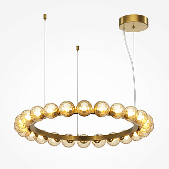 Подвесной светильник 76*76*310 см, LED, 42W, 3000К, Maytoni Ambre MOD331PL-L42BS3K латунный