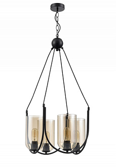 Подвесная люстра  43*160 см, 4*E27 черный Vele Luce Fiamma VL5812P04