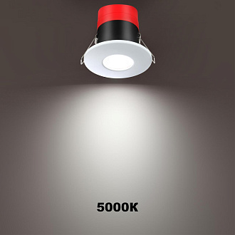 Встраиваемый LED светильник Novotech Regen 358639, 8W LED, 3000-5000K, белый, вр 6 см