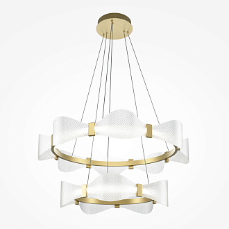Каскадная люстра 85*85*346 см, LED, 80W, 3000К, Maytoni Breeze MOD281PL-L80BS3K латунный