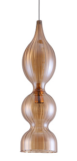Светильник подвесной 13 см, Crystal Lux IRIS SP1 B AMBER Золотой