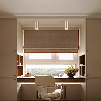 Светильник 5*5 см, GU10 10W, Maytoni Focus S C052CL-01MG, матовое золото