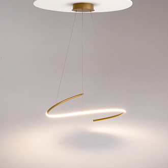 Подвесной светильник 60*60*325,7 см, LED, 31W, 3000К, Maytoni CURVE MOD242PL-L33BSK латунный