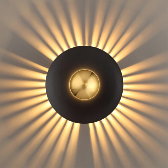 Настенный светильник Odeon Light Adamas 4223/13WL, 13W LED, 3000K, черный-золото