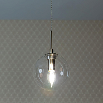 Светильник подвесной 15 см Citilux Томми CL102011, матовый хром