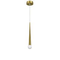 Подвес с декоративной насадкой (шар) 4W 282LM 24G 3CCT 3000/4000/6000K Punto mini Lightstar 807003-2 Латунь