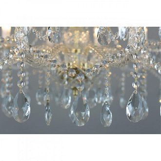 Подвесная люстра 82*70-120 см, 10*E14, 60W, Aployt Anula APL.810.03.10, золотой