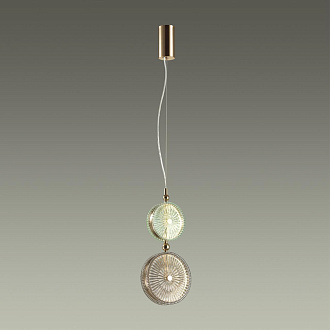 Светодиодный светильник 20 см, 13W, 4000K, Odeon Light CARAMELLA 5412/13LD, золото