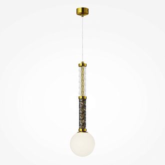 Накладной светильник 12*12*349,5 см, 1*G9, 28W, Maytoni TEATRO MOD287PL-01BS1 латунный
