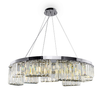 Подвесная люстра Maytoni Colline MOD083PL-09CH, диаметр 80 см, хром