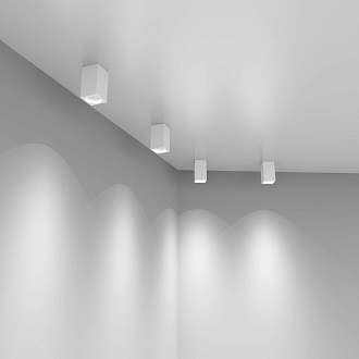 Светильник 6*6 см, GU10 50W, 1085 GU10 WH белый матовый Elektrostandard