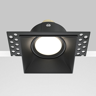 Встраиваемый светильник GU10*50W Maytoni Technical Dot, Черный DL042-01-SQ-B, вр 8 см