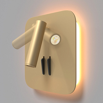 Настенное бра Maytoni Ios 176 C175-WL-01-6W-MG, 9W LED, 3000K, матовое золото