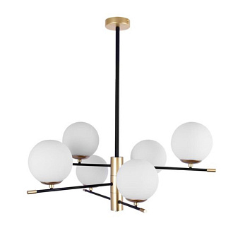 Люстра 75*56 см, 6*E14*40W  Arte Lamp Arkab A2225LM-6BK черный