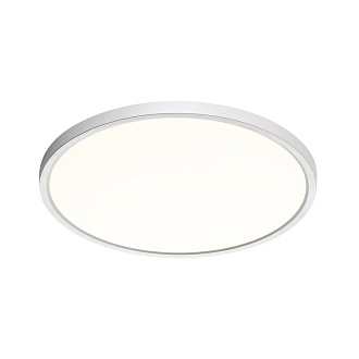 Cветильник 40*2,5 см, LED 32W, 3000/4000 К, IP40, белый, пластик Sonex Alfa White, 7659/32L