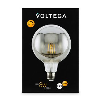 Лампочка E27*8W, 3000K, Voltega  8510, Дымчатый