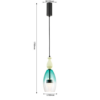Подвесной светильник 13*170 см, LED, 9W, 4000К, Favourite Dolci 4462-1P черный